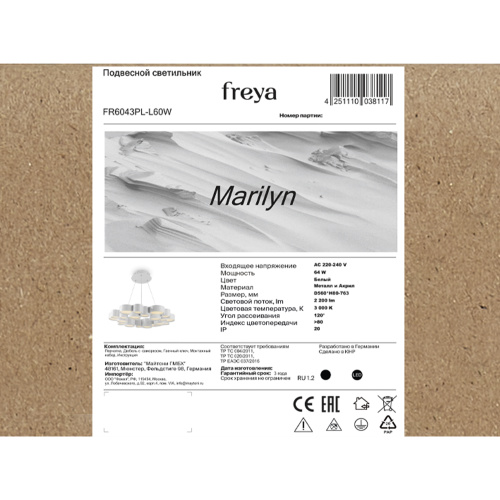 Подвесной светильник Freya FR6043PL-L60W фото 3 Подвесной светильник Freya FR6043PL-L60W фото 3